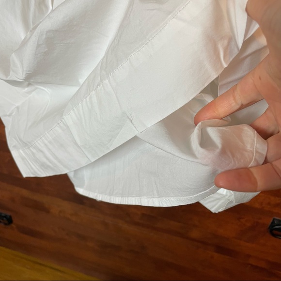 Relisted! J Crew S Cottagecore White Puff Sleeve Cotton Poplin Shirtdress - Picture 16 of 17